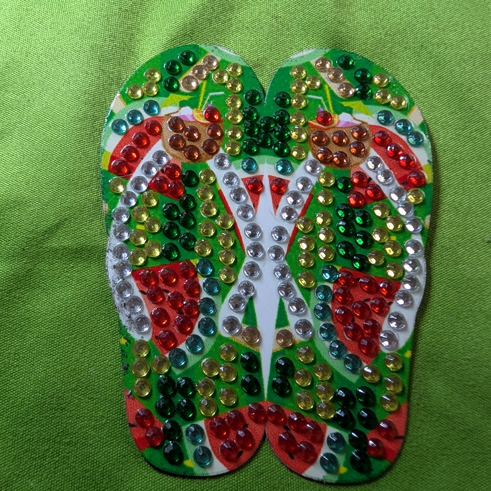 5 For $10 Colorful Flip-Flop Decor Magnet